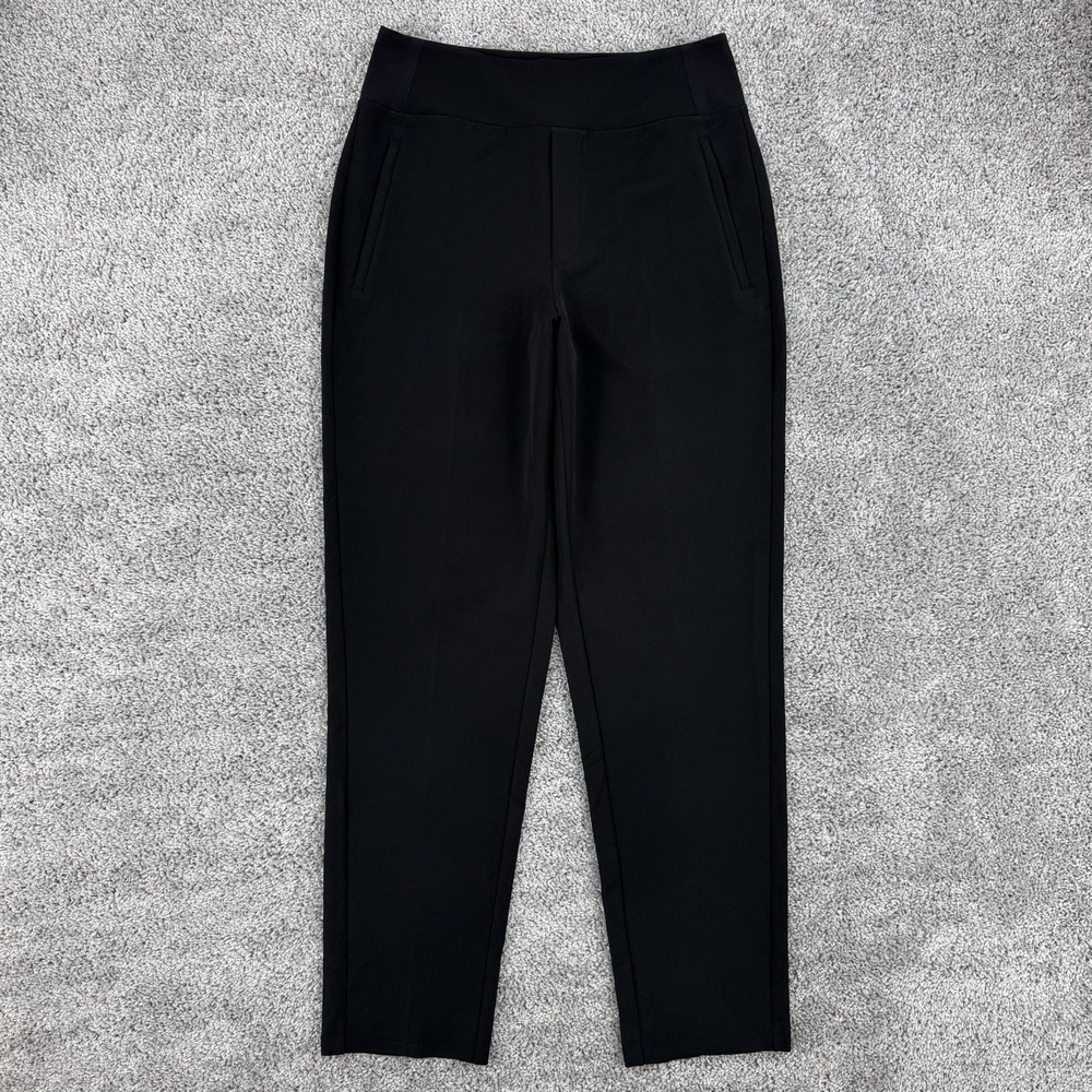 Athleta Endless High Rise Pants Women's 6/T Black Pull On Stretch Quiet Luxury